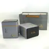 Latas de Té Blanco Cuadradas 125g Hojalata Selladas Latas de Té Caja de Embalaje Dos en Uno suit Mayoreo