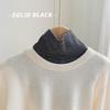 Cuello Falso Cálido Versátil para Mujer Cuello Falso Alto Otoño e Invierno Color Sólido Rayado Primavera y Otoño Prendas de Abajo Tejido Cuello Falso