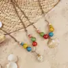 Cerámica de Jingdezhen Nuevo Diseño de Nicho Simple y Elegante Colgante de Caracola Collar Versátil de Personalidad Venta al por Mayor