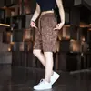 Shorts Jacquard Finos de Verão para Homens, Nova Moda Tendência 2026 Calças Esportivas Leves Respiráveis de Cinco Pontos para o Verão