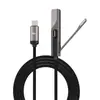 Cable de datos de carga rápida en ángulo de 240W con soporte plegable para teléfono, cable de carga para teléfono con puerto tipo C al por mayor
