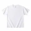 Camiseta de peso pesado con caída de algodón puro, color liso, hombros caídos, manga corta, 300 g, estilo americano, unisex, top holgado para hombres y mujeres