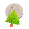 Serie Navideña Transfronteriza Molde de Silicona para Pastel Flip de Chocolate Papá Noel Alce Muleta Campana Carámbano