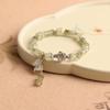 [Sombra de Mariposa de Bambú Verde] Mesa de Loto Pulsera China Nueva para Mujer Diseño de Nicho de Lujo Ligero Exquisita Pulsera Nueva 2025