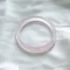 Pulseira Olho de Gato Rosa Claro 12mm, Pulseira de Segurança com Barra Redonda, Conjunto de Caixa de Presente Elegante para Mulheres, Peça Única Atacado