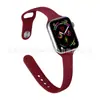 Correa de Silicona con Hebilla Inversa de Cintura Delgada Apple Adecuada para Apple iWatch Reloj Correa de Silicona 38/40/41mm