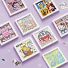 Enfeites de Pintura de Diamante, Adesivos de Desenho Animado DIY Fofos Feitos à Mão, Porta-Retratos de Acrílico, Pinturas Decorativas, Decorações para Quarto e Sala de Estar no Atacado