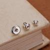Pendientes con forma de gota de plata de ley S925, pendientes con forma de gota, accesorios para pendientes, hebilla para oreja, pendientes con forma de bala, joyería para orejas