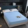 Sábana Ajustable Acolchada Impermeable Una Pieza Espesada Cubrecolchón para Pañal Colchón Simmons Cubrecolchón Más Cubrecama de Algodón Cubrepolvo