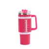 Taza Térmica Popular de Diamantes con Pegamento de Amazon Acero Inoxidable Diamante 40oz Taza de Coche con Asa Paja de Acero Inoxidable Taza Térmica