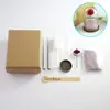 Decoración de Colgantes DIY Accesorios Flor Rosa del Principito Kit de Materiales Adorno de Tapa de Vidrio Mini