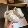 Zapatos Deportivos para Niñas 2026 Primavera y Otoño Nuevo Estilo Malla Cinta de Perla Lazo Zapatos de Correr para Niños Zapatos Casuales