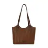 Bolso grande de textura tejida para mujer 2026 verano nuevo elegante retro bandolera de axila gran capacidad para ir al trabajo bolso de hombro único