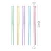 Molho Sp para uso doméstico Macaron pauzinhos resistentes a altas temperaturas antiderrapantes frescos pauzinhos de mesa 5 pares