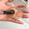 Brocha Pequeña en Forma de Escoba Angulada para Rubor, Brocha Stippling, Brocha para Contorno y Rubor, Brocha para Base de Maquillaje, Brocha de Maquillaje Cangzhou de Cerdas Suaves, Herramientas de Maquillaje