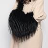 Bolso de Hombro de Felpa Original Niche Love de Gran Capacidad para Mujer, Bolso de Moda Ins Versátil para Otoño e Invierno, Bolso Peludo, Bolso Cruzado