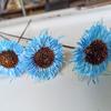 Buquê de crisântemo selvagem simulado decoração para sala de estar sala de jantar arranjo de flores artificiais material buquê de crisântemo selvagem adereços para fotos atacado