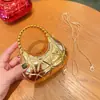 2026 Nueva Moda Transfronteriza Mini Bolso Bolso de Acrílico en Forma de Media Luna Bolsillo para Monedas Rojo Sobres Bolsos Cruzados para Niños