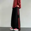 Calça de Moletom Patchwork com Três Listras Estilo Retrô Americano para Primavera e Outono, Calça Esportiva Masculina, Calça Casual para Estudantes Universitários para Aula de Educação Física