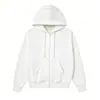 Sudadera casual de moda estilo americano, nueva para primavera y otoño, holgada, con capucha, bolsillos y cremallera, unisex