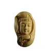 Thuja de Taihang Cabeza de Guanyin Pieza de Mano Talla en Madera Maciza Colgante para Coche para Transferir Buena Suerte y Mantener Seguro con Fragancia Duradera