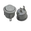 Interruptor basculante redondo gris de 23 mm interruptor basculante redondo gris KCD1 apertura 20 mm interruptor redondo gris