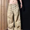 Comércio Exterior Temperamento Ins Versátil Novo Artístico Moda Preguiçoso Estilo Japonês Popular Harajuku Simples Tendência Jeans Masculino