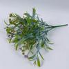 Venda Quente Transfronteiriça Flor Artificial Folha de Bambu de 7 Pontas Gipsofila Fruta do Amor Decoração de Casa Casamento ao Ar Livre Flor Verde Atacado