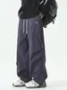 Calças de Trabalho Bordadas Estilo Americano para Homens e Mulheres, Temporada de Outono, Resistentes à Água, Multicoloridas, Versáteis, Calças Casuais de Corte Reto Solto para Homens