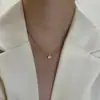 Colar de Prata de Lei S925 Borboleta Pérola de Água Doce Feminino Primavera e Verão Pingente de Luxo Leve de Alta Qualidade Corrente Clavicular Versátil