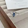 Anel de Prata Esterlina S925 com Textura Irregular, Anel de Dedo Indicador de Zircônia de Alto Padrão Nicho, Anel Aberto Fashion de Luxo Leve