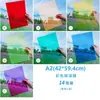 A4 Celofane Colorido PVC Folha Plástica Transparente Jardim de Infância Criação Ambiental Luz e Sombra Reconhecimento de Cores Folha Plástica Sete Cores Papel Transmissor de Luz