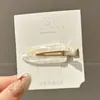 Pinza para el Cabello de Acetato Estilo Coreano de Gama Alta Exquisita Pinza Lateral para Flequillo Cabello Suelto para Mujeres Adultas Pinza de Pico de Pato Sin Costuras Horquilla Accesorios para el Cabello