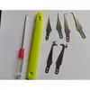 Produto moldado por injeção cortador de canaleta lâmina de rebarbação faca de aparar canaleta substituível curva positiva gancho grande peça única