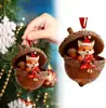 Pingente Desenho Animado Floresta Natal Acrílico Ornamentos Planos Animais Outros Yiwu
