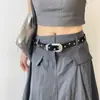 Cinturón Retro Americano de Estrella de Cinco Puntas para Mujer, Cinturón de Cuero Versátil de Alta Gama, Nuevo Accesorio de Diseño de Nicho