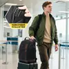 Mochila Escolar com Múltiplos Bolsos Redutora de Peso, Mochila Repelente à Água, Bolsa para Computador Multifuncional para Viagem de Negócios, Bolsa de Marca Masculina