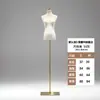 Adereços de Modelo de Veludo Meio Corpo Feminino Roupas Estilo Coreano Vestido de Casamento Cheongsam Stand de Exibição Janela da Loja Manequim de Corpo Inteiro