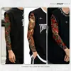 Pegatina de tatuaje temporal Qinglong estilo japonés Hannya Koi Sakura Geisha floral de brazo completo, impermeable y de larga duración, para hombres y mujeres