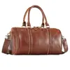 Bolsa Boston de Grande Capacidade Transfronteiriça Couro Genuíno Camada Superior Bolsa de Mão Masculina Bolsa Masculina Multifuncional Bolsa de Ombro Único Transversal