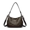 2025 Nuevo Bolso de Hombro Presbópico de Gran Capacidad Estilo Coreano Casual Versátil Bolso de Hombro Cruzado de Pu Bolso de Axila para Viajes