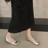 Mocasines planos de estilo de noche con lazo, suaves, para mujer, primavera y otoño, poco profundos, estilo francés de ballet, zapatos de abuela de suela blanda