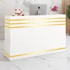 Directo de fábrica celebridad en línea cajero moderno simple recepción salón de uñas tienda de ropa escritorio de recepción recepción comercial