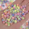 Miçangas de Letras Acrílicas DIY Colar de Miçangas Chaveiro Acessórios de Joias 100 Peças/Pacote Joias Inglesas Pulseira
