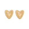 [Bing Meng] Brincos de amor retrô francês femininos design de nicho brincos de luxo sofisticados joias de orelha E564