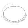 Joyería Transfronteriza Europea y Americana Cadena de Cintura con Pedrería para Bikini Cadena Corporal Multicapa Borla de Pedrería Estrella Cadena de Cintura para Mujer
