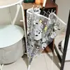 Guarda-chuva Transparente com Design de Gato Branco, Totalmente Automático, Estilo Anime, Manual, Fofo, Alto Valor Estético, Dobrável, para Influenciadoras Femininas, Crianças, Desenhos Animados, Estudantes