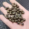 Ágata Amarillo Diente Ojo de Tigre Dzi Cuentas Redondas Jade Cuentas Sueltas Ágata Negro y Amarillo Ojo de Tigre Pulsera Collar Accesorios de Joyería Cuentas