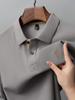Polo de manga corta con solapa de algodón mercerizado con cuentas hexagonales de 220 g para hombre, Polo Paul de alta gama bordado para hombre