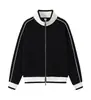 Chamarra de Algodón Retro Trendy de Color Contrastante con Cuello Alto y Cremallera para Hombre, Versátil y de Moda, Logo Imprimible, 380g